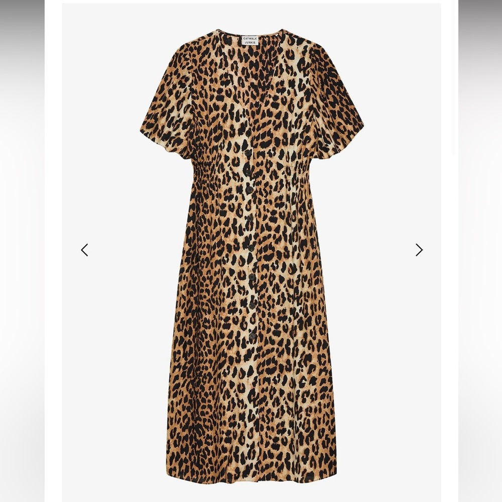 NWOT Catwalk Junkie Midi Leopard Dress